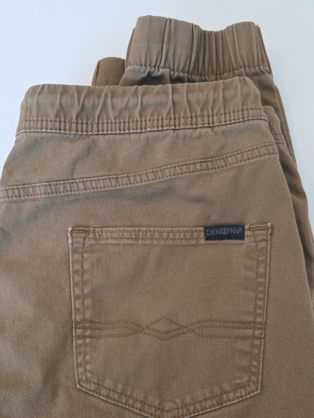 Denizen from Levi's Olive/Tan Drawstring Joggers Mens Large Brown Pants - Picture 2 of 10